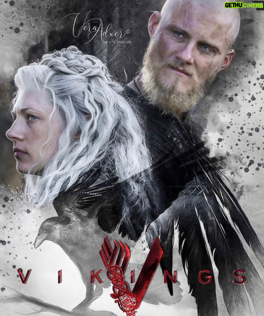 Katheryn Winnick Instagram - Who is ready for this mama & son to come back on your screens? #Vikings #fanart