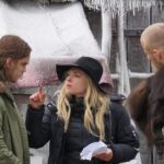 Katheryn Winnick Instagram - Rehearsing a crucial scene with Bjorn and Hvitserk.. 🎬 #Director #Vikings @alexanderludwig @marcoilsoe Wicklow, Ireland