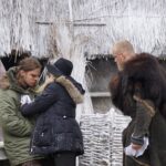Katheryn Winnick Instagram - Rehearsing a crucial scene with Bjorn and Hvitserk.. 🎬 #Director #Vikings @alexanderludwig @marcoilsoe Wicklow, Ireland