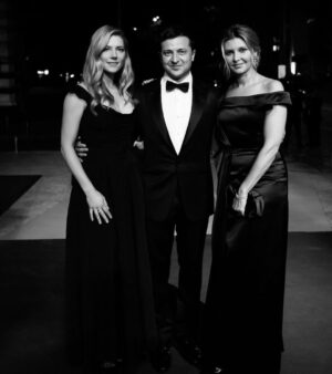 Katheryn Winnick Instagram - Standing by President Zelensky and the First Lady. Standing with Ukraine. Слава Україні! 🇺🇦
