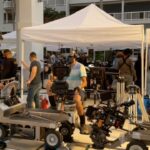 Katie Leclerc Instagram - Who can guess what project I am currently working on? Hint: I’m living for all the floral print I’m wearing! #setlife #islandvibes