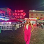 Katie Leclerc Instagram - At Pike Place we wear pink Pike Place Fish Market