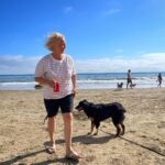 Katie Leclerc Instagram - This is a picture of my two favorite people at their favorite place. The beach!!! A donation to Heal the Bay goes a long way toward protecting our coastal waters and watersheds in Greater LA through science, education, advocacy and community action. They are a 501(c)3 nonprofit organization and all gifts are tax deductible. https://donate.healthebay.org/give/352219/#!/donation/checkout Do it for my mom, do it for Joey, do it because WE need to save the ocean! #healthebay #beachbaby #joeygirl #dogbeach #ilovemymom #givewhatyoucan #dontbecheap