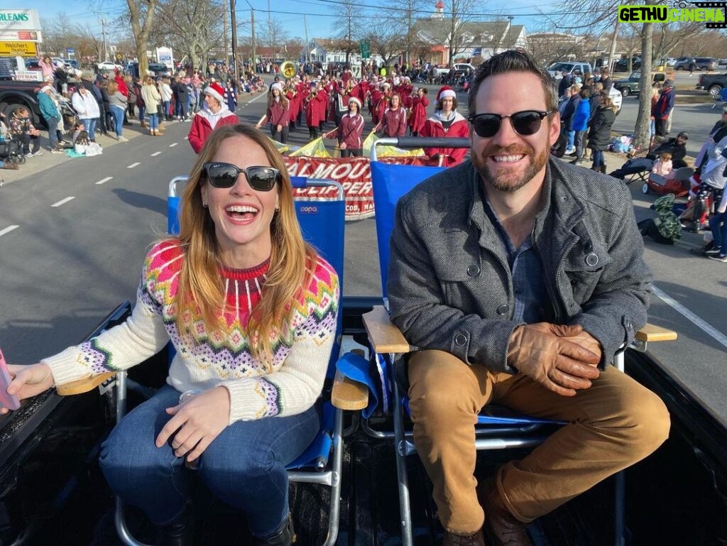 Katie Leclerc Instagram - The Falmouth Christmas parade was SO GREAT!! Nothing has ever made me feel more out of shape than being exhausted from just waving for an hour! 😂 #CapeCodChristmas Falmouth, Massachusetts