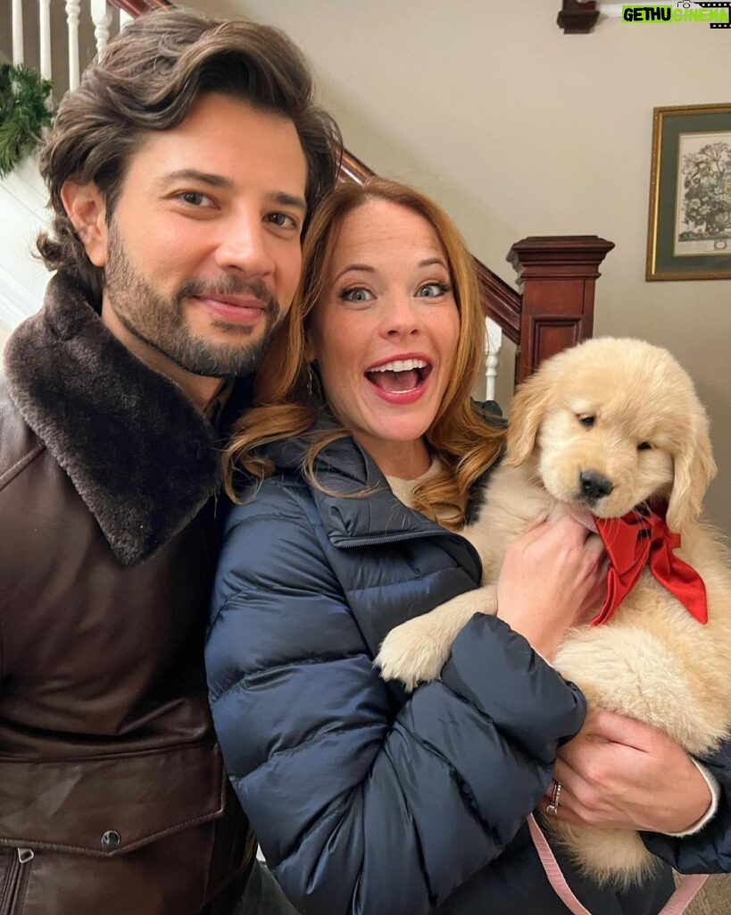Katie Leclerc Instagram - Cuteness overload coming this Christmas! Which co-star is cuter?!? Massachusetts