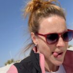 Katie Leclerc Instagram - This would have gone a lot faster (the sled) if I’d bought the $2 Sand Wax #sledthedunes #senditbro White Sands National Park