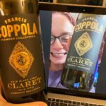 Katie Leclerc Instagram - When you and your bestie who is 424.7 miles away randomly select the same wine for your FaceTime date! @nel.phoenix @coppolawine