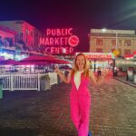 Katie Leclerc Instagram - At Pike Place we wear pink Pike Place Fish Market
