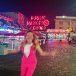 Katie Leclerc Instagram - At Pike Place we wear pink Pike Place Fish Market