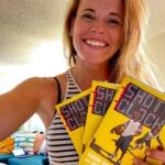 Katie Leclerc Instagram – When your friend writes their 2nd novel. #ShotClock available everywhere now! @caronbutler 🙌🏼🙌🏼
