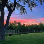 Katie Leclerc Instagram – Where is your happy place? This is for sure Joey’s favorite spot! #texas #sunset #lakeside #australianshephard #sheneedsabath San Antiono, Texas(:
