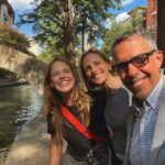 Katie Leclerc Instagram - Riverwalk visits with LA friends, everything is better with table side guacamole!! #friendsinlowplaces The San Antonio River Walk