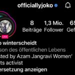Katja Riemann Instagram - @officiallyjoko und @damitdasklaas haben ihre insta-accounts an zwei iranische Aktivistinnen übergeben!! Schaut euch das an! #womenlifefreedom Duhok, Iraq