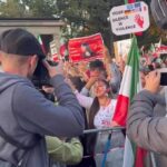 Katja Riemann Instagram - Eine Gänsehaut nach der anderen überfiel mich heute Nachmittag auf der Demo in Berlin. Das Singen und Rufen, die friedliche, freundliche zugeneigte Atmosphäre. Die Sonne, die uns begleitet hat, das rot grün und weiss der fliegenden Ballons und wehenden Fahnen, die manchmal eng umschlungen waren mit blau-gelben Fahnen. Das Lachen und Weinen, dass uns allen direkt unter der Haut saß. repost @duzentekkal Berlin, Germany
