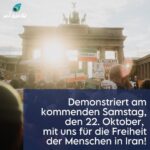 Katja Riemann Instagram - Am Samstag in Berlin! Kommt! Es ist eine Revolution, ungeahnten Ausmaßes! @hawar.help #freeiran
