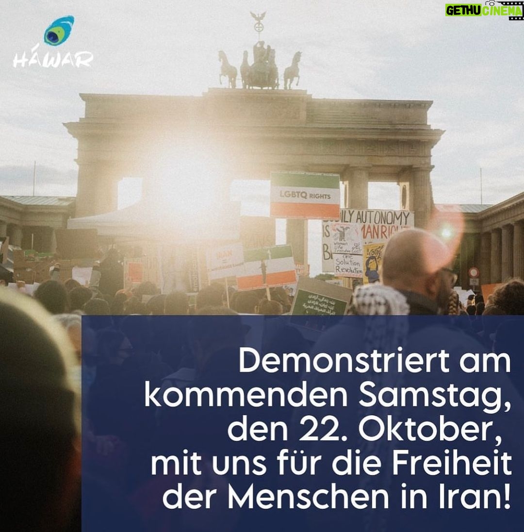 Katja Riemann Instagram - Am Samstag in Berlin! Kommt! Es ist eine Revolution, ungeahnten Ausmaßes! @hawar.help #freeiran