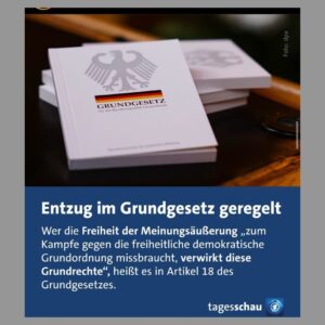 Katja Riemann Instagram - Hier nochmal eine gute Erläuterung der @tagesschau , was die Idee dieser Petition ist, in der Bezug genommen wird auf Artikel 18 des GG. Und für jene, die noch nicht unterschrieben haben, das aber gern möchten, geht es m einfachsten über den link in der Bio von @campact.de 

Demokratie ist kein Garant, die kommt nicht einfach so und setzt sich auf deinen Schoß. Sie lebt nur, wenn wir alle mitmachen und sie bewahren. Jetzt ist so ein Moment, wo wir das tun müssen und es ist gut zu sehen, wie viele aktiv werden. 

Grüße euch vom anderen Kontinent.
@correctiv_org

Bereits ü 1.2 Mio Unterschriften