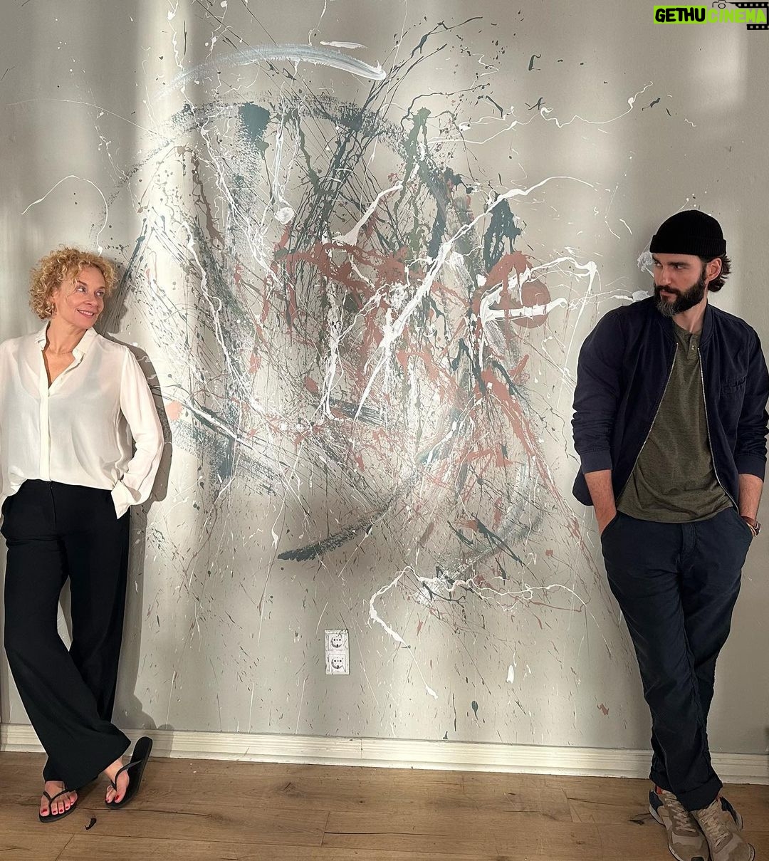 Katja Riemann Instagram - Das Kollektiv Bucin&Riemann hat ein Bild gespritzt. Gedripped. Gedingst. Geworfen wohl. Für unsere Serie „Plan B“. @dejanbucin
