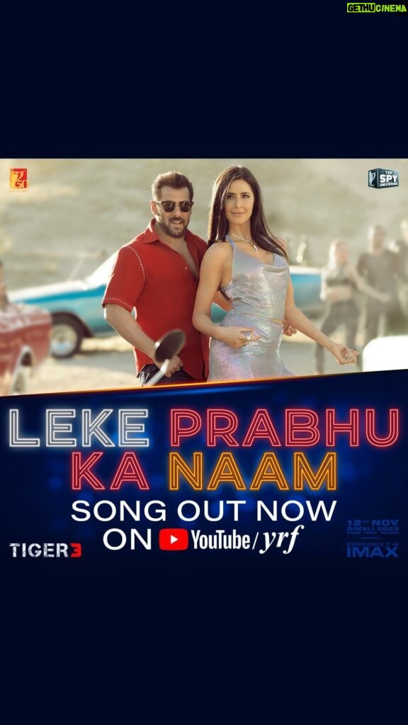 Katrina Kaif Instagram - Music vusic start karo…… #LekePrabhuKaNaam Song out now *link in bio* #Tiger3 arriving in cinemas on 12th November. Releasing in Hindi, Tamil & Telugu. @beingsalmankhan | @therealemraan | #ManeeshSharma | @yrf | @ipritamofficial | @amitabhbhattacharyaofficial | @arijitsingh | @nikhitagandhiofficial | @vaibhavi.merchant | @anaitashroffadajania | #AlviraKhanAgnihotri | @ashley_rebello | @darshanjalan | #YRF50 | #YRFSpyUniverse