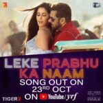 Katrina Kaif Instagram – This party’s just getting started! 
#LekePrabhuKaNaam Song droppin’ on 23rd Oct on www.youtube.com/yrf 

#Tiger3 arriving in cinemas on 12th November. 
Releasing in Hindi, Tamil & Telugu. 

@beingsalmankhan | @therealemraan | #ManeeshSharma | @yrf | @ipritamofficial | @amitabhbhattacharyaofficial | @arijitsingh | @nikhitagandhiofficial | @vaibhavi.merchant | @madhankarky | @bennydayalofficial | @anushamani | @boselyricist | @anaitashroffadajania | #AlviraKhanAgnihotri | @ashley_rebello | @darshanjalan | #YRF50 | #YRFSpyUniverse