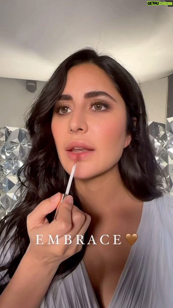 Katrina Kaif Instagram - Melting into perfection with the best nude lipstick and guess what? It is best suited for all Indian skin tones too! 🤎✨ #KayByKatrina #KayBeauty