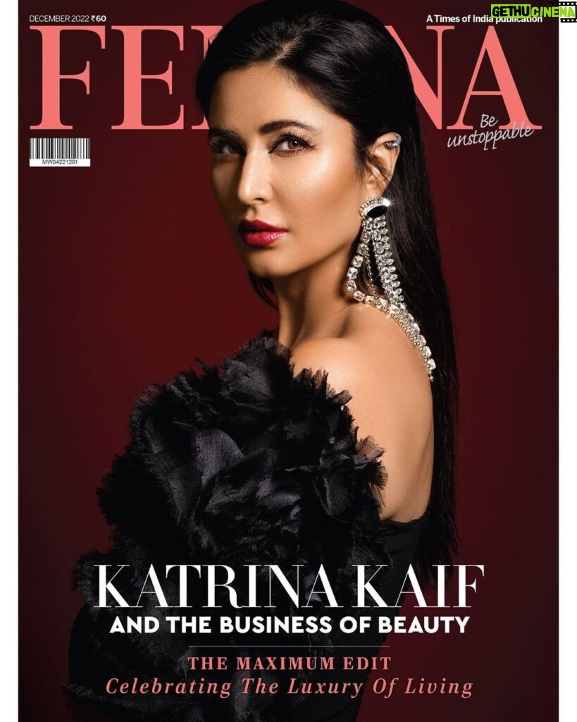 Katrina Kaif Instagram - You know Katrina Kaif as a superstar, a queen, and one of the most beautiful faces Indian cinema has ever known. But let’s add to her nomenclature: mogul, boss, co-founder. The hard work, effort, and endless love she’s poured into @kaybykatrina — she’s the first actor in India to launch her own beauty brand — is paying off big time. The brand has grown exponentially since its inception in 2019, and she’s let us in on her incredible entrepreneurial journey. Just how does she balance everything? It’s safe to say, she means business! @katrinakaif ✨✨✨ Editor: @missmuttoo Cover Design: @bendivishan Styled by: @anaitashroffadajania Photographer: @errikosandreouphoto ( @deucreativemanagement ) Hair: @yiannitsapatori (@fazemanagement ) Makeup: @danielcbauer Dress: @maryamomaira (@vandafashionagency ) Earrings: @amamajewels Ear Cuff: @rafthelabel Nails: @tipandtoenail Motion Cover: @kartikkatkar Videographer: @nirvairrai and @droptop.royale Photo Assistant: @snehasish.photo Styling Assistants: @styledbychandani, @style.cell, @thecrazy_fattygirl, @neonasanjaybahri Fashion Intern: @ddrishitirawal Artist Reputation Management: @media.raindrop ✨✨✨ #KatrinaKaif #KayBeauty #DecemberCover #KayByKatrina #Beauty #BeautyIndustry #WomebInBeauty #Entreprenuer #Womenprenuer #Actor #Star #Superstar #GlamIcon #Bollywood #Celebs #Stunning #Beautiful #MagazineCover #Cover #Celeb #Celebs #Celebrity #Femina #FeminaIndia