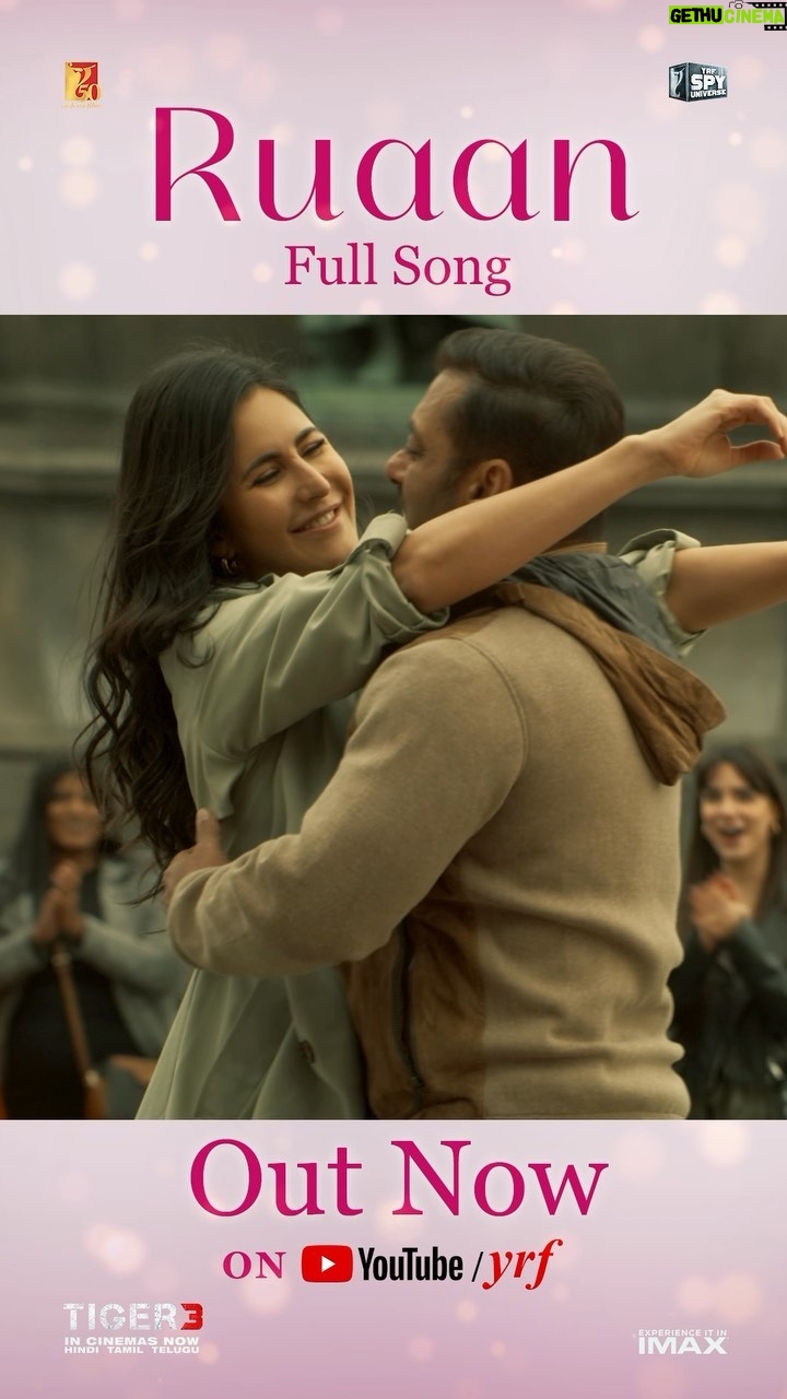 Katrina Kaif Instagram - Tiger & Zoya ❤️ #Ruaan full song out now *link in bio* @beingsalmankhan @therealemraan #ManeeshSharma @ipritamofficial @boselyricist @abhayjodhpurkar @vaibhavi.merchant @yrf #YRF50 #YRFSpyUniverse