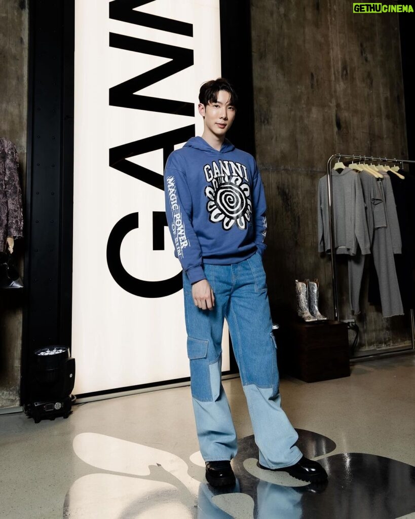 Kavinpat Thanahiransilp Instagram - explore the 1st @ganni store in bkk with the new spring summer 2024 collection central embassy, g floor thank you @jjccc80 for your invitation 🩵 #gannibangkok #ganni Central Embassy