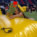 Kaychelle Dabney Instagram - Big Kid Activities lol @blasterbattle @bgmgirlhair