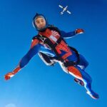 Keahu Kahuanui Instagram - No Way Home (but down)… 📷: @xrxdx #halloween #spiderman #cosplay Skydive Perris