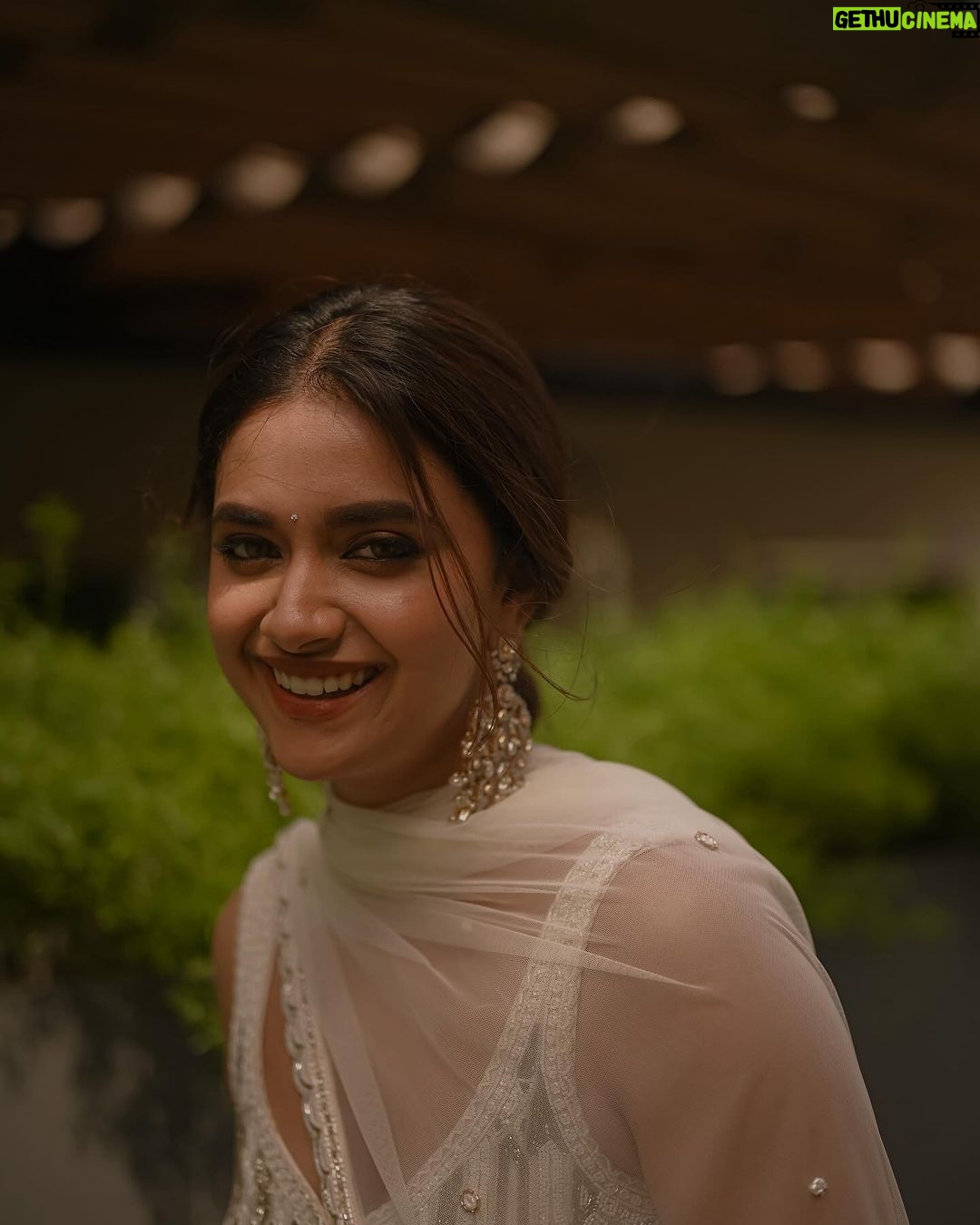 Keerthy Suresh - 2.2 Million Likes - Food, smiles, weddings!🤍