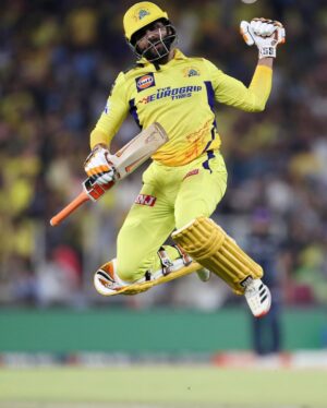 Keerthy Suresh Instagram - What a nail biting match!!!! Jadduu just ended it with style!!! 😍

Congratulations @chennaiipl, it’s been an exciting night!!! 💛💛

#IPLFinal2023 #CSKvsGT @ravindra.jadeja