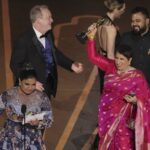 Keerthy Suresh Instagram - What a moment of pride for every Indian. Two wins that has given each one of us goosebumps ❤️ Many congratulations @mmkunbranded Garu, @boselyricist Garu, @ssrajamouli Garu, @alwaysramcharan Garu, @jrntr Garu, @sipligunjrahul, @kaalabhairava7, @premrakshith_choreographer master and the entire team of #RRR for winning big! 👏 Congratulations to the entire team of #TheElephantWhisperers! @guneetmonga, @kartikigonsalves & team, you’ve made us proud! ❤️ This day will forever be etched in our history! ❤️ #Oscars #Oscars95 #NaatuNaatu