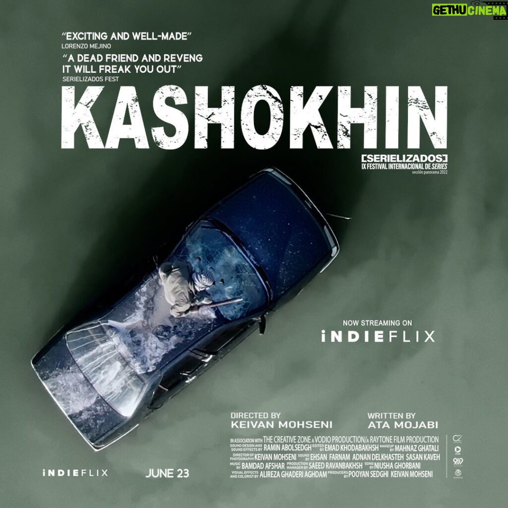 Keivan Mohseni Instagram - Kashokhin Now Streaming on iNDIEFLIX Available on: Apple TV, amazon Fire TV, Roku نمایش سریال کاشوخین در Indieflix @indieflixofficial @kashokhin