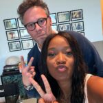 Keke Palmer Instagram – Having so much fun with these amazing guys on set of our film “Good Fortune” — we had a pool scene today that lowkey turned into a real pool party hahaha! Working with Aziz something spontaneous always happens 🤣♥️