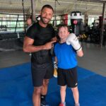 Kell Brook Instagram – Great session in the gym this morning, finished off helping my new pal 🥊 #boxing Baileys gym Fuerteventura