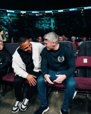 Kell Brook Instagram - @liambeefysmith x @specialkellbrook 🤝 career-defining wins at The AO Arena 🏟️🔥

Would you like to see these two fight in the future?

#BOXXERManchester | Now | @skysportsboxing
