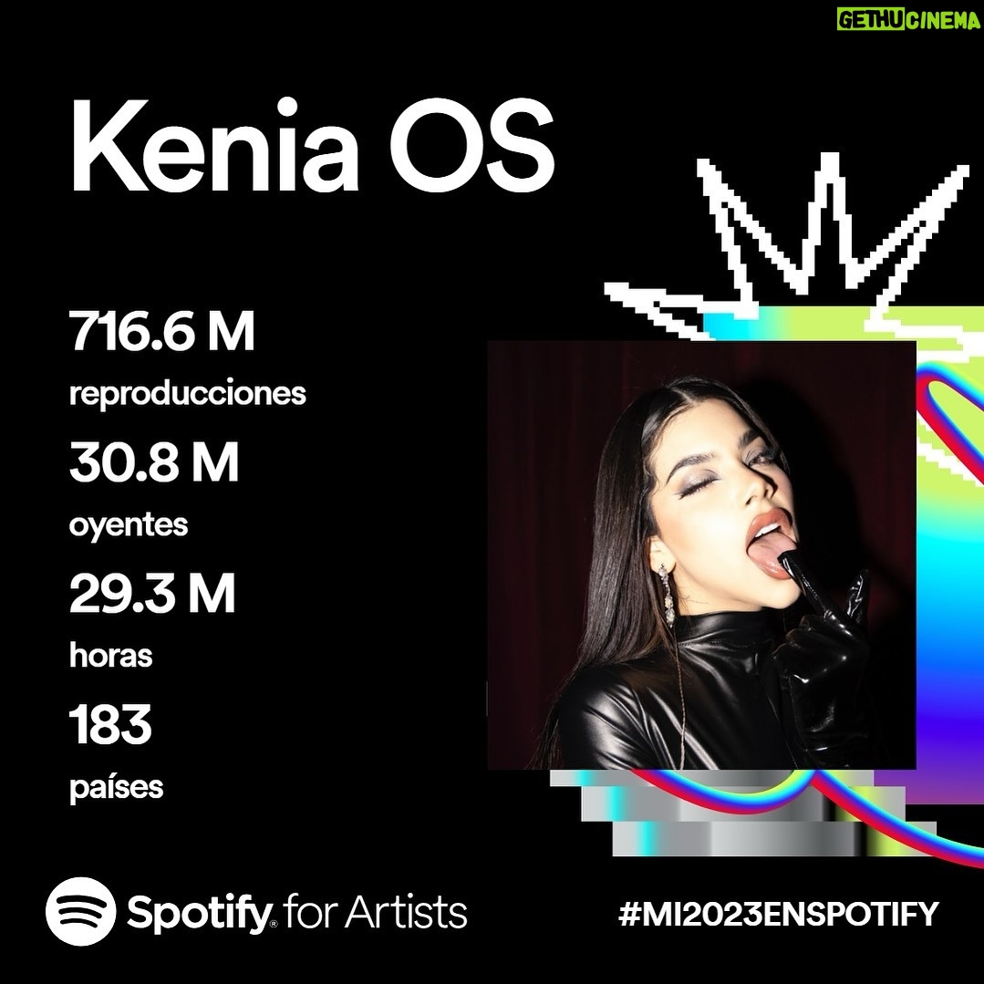 Kenia Os Instagram - ommgggggg Artista Femenina Mexicana más escuchada en México x 2do año 🥺🇲🇽🤍🤍 Gracias gracias por hacerme parte de sus días y de su año con mi música los amoooooo Aún hay mucho trabajo por hacer y crecer que felicidaddddd ahhhh 🤍🤍 2024 i'm readyyyyyy #Mi2023enSpotify @spotifymexico Mexico