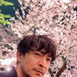 Kenjiro Tsuda Instagram - 先日、満開の桜の樹の下で The other day, under the cherry tree in full bloom. #津田健次郎 #ツダケン #kenjirotsuda #tokyo #poorenglish