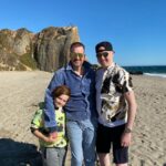 Kenneth Mitchell Instagram - my Boys, my support, my serenity.💎 #stillstanding Point Dume