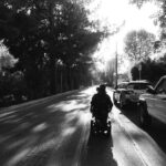 Kenneth Mitchell Instagram - road trippin’ ♿️ @evegrieve 🎥 Studio City