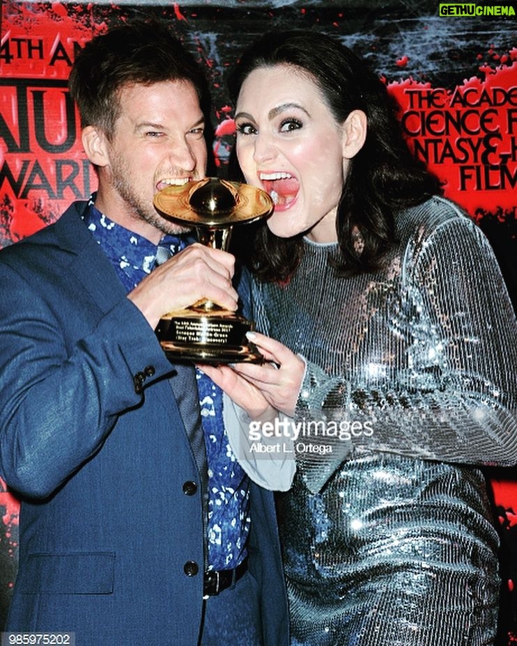 Kenneth Mitchell Instagram - Thanks for a great evening @thesaturnawards ...These kooky Klingons had a blast! #StarTrekDiscovery #saturnawards 🖖🏽🤖👾