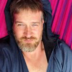 Kenneth Mitchell Instagram - Hammock dayz. Daydream phase. Healing maze. Friendship praise. Fuchsia craze. Summer glaze. 🌸 #hanginginthere Happy Hammock Place