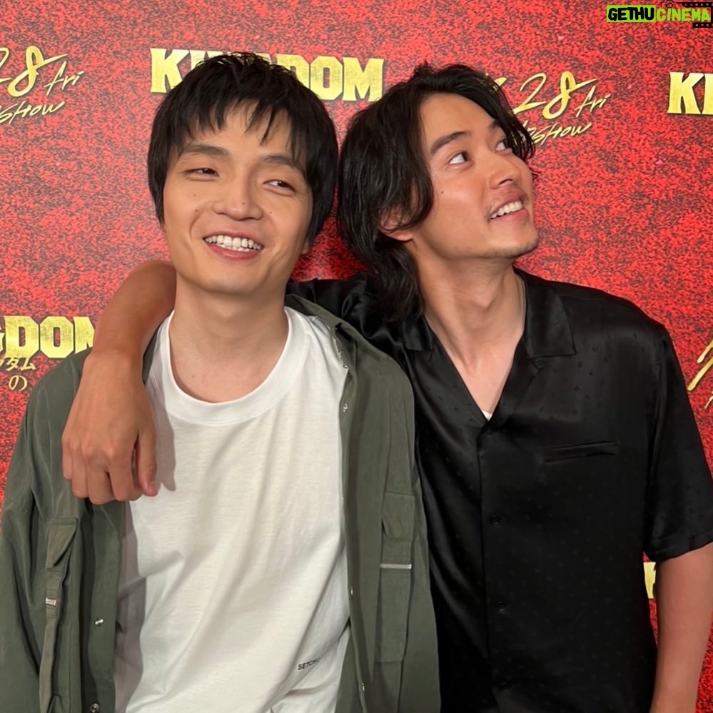 Kento Yamazaki Instagram - 『キングダム 運命の炎』直前イベントでした! 猛暑の中ありがとうございました。 夏はキングダム🔥 #PR #尾平 #岡山天音