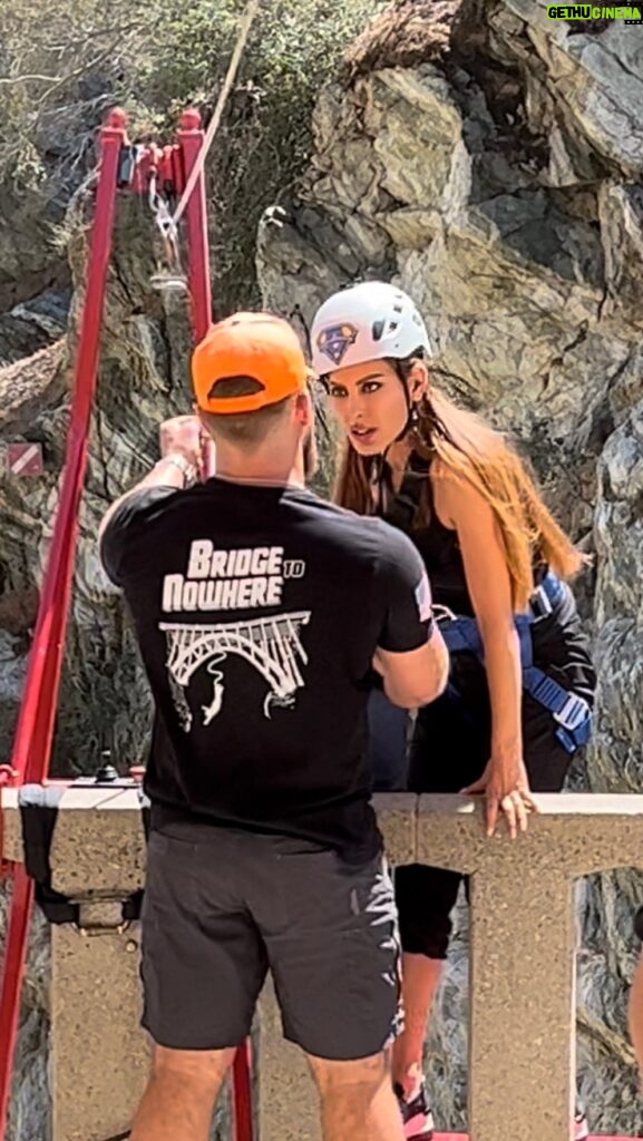 Kerri Kasem Instagram - @BungeeAmerica ROCKS…What an adventure we all had! My very first job was a bungee jumping instructor in Santa Cruz, California! That was 30 years ago and I only have a few pictures which I will post in my stories. We hiked 5 miles to get up there, crossed eight streams and we did it in 90° weather. my crew was absolutely amazing! Thank you to the extremely talented Phillip Wheeler at @rectifyfilm not only for this edit and your camera skills but the entire four days of shooting! TY @angeliquefawcette for all the behind-the-scenes footage and your water and snacks… I don’t know if we would’ve made it without them! LOL! TY @garrett.thomson for all of your help but most importantly for your sense of play! You kept up and did everything I did… Rare! TY @crazypurdy for your drone footage! And last but not least THANK YOU to the whole team at Bungee America with a special thanks to Alex!!! When you decide to do your standup routine, let me know I’ll be your biggest fan! #Bungee #Bungie #BungeeAmerica #ExtremeSports #BridgeJump