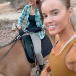 Kerri Kasem Instagram - Helicopters and Horses!!! 🚁🐴 My friend @zintapolo is not only an amazing rider and supermodel… She’s a badass helicopter pilot! We rode her polo ponies yesterday, Lily and Pluto. She’s amazing, super sweet and talented you should give her a follow. 🐴❤️🚁 #Horses #Helicopters #girlpilot #badass