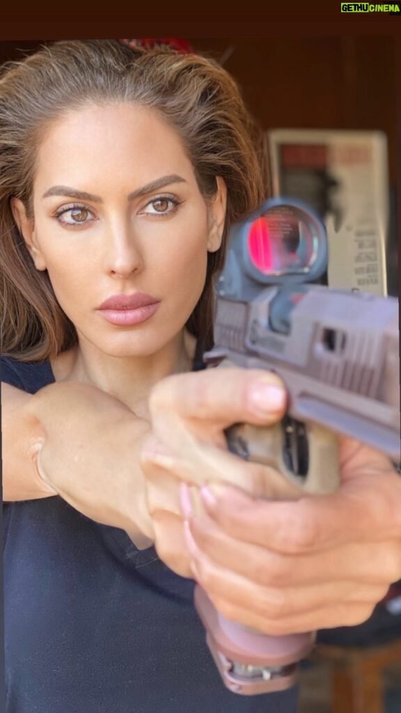 Kerri Kasem Instagram - Thank you @tarantactical and @tetianagaidar for getting me ready to shoot the TV show Surviving Mann! Thank you for the training on the Nines, the AR and quick mag changes. And, your new Sand Viper is an incredible gun… Taran you’re a genius! Taran Tactical trains actors for movies and television. They trained Keanu Reeves for John Wick! #tacticaltraining #TV #survivingmann #Tactical