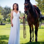 Kerri Kasem Instagram - Horses in the Park by @mattcali_photography A big thank you to @barn_mom_chronicles for your Andalusian champion show horses! Thank you to the whole team! @eloise.nuyda @fayeecalloway @era.australia @cosmo1234 @lorlefty @sky_is_dlimit - white dress #andalusian #whitedress #horse #horseriding