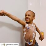 Kether Donohue Instagram – I want to be like Isa when I grow up. Thank you to everyone who’s donated to Isa’s treatments, let’s keep it going! Link in my bio to donate and read more about Isa’s journey overcoming stage 4 neuroblastoma cancer #Repost @geniusisa.world with @make_repost
・・・
He has to be patched up like this just to take a shower… He loves it because he calls it his Super Hero costume 💪🏽 “Mama I look so cool, send that to everybody”

I hope everyone enjoys bathing and bedtime with their little ones tonight♥️ Count your blessings… I’m counting mine 💎💁🏽‍♀️🌈

GeniusIsa.com (Link in bio to support Isa’s journey)