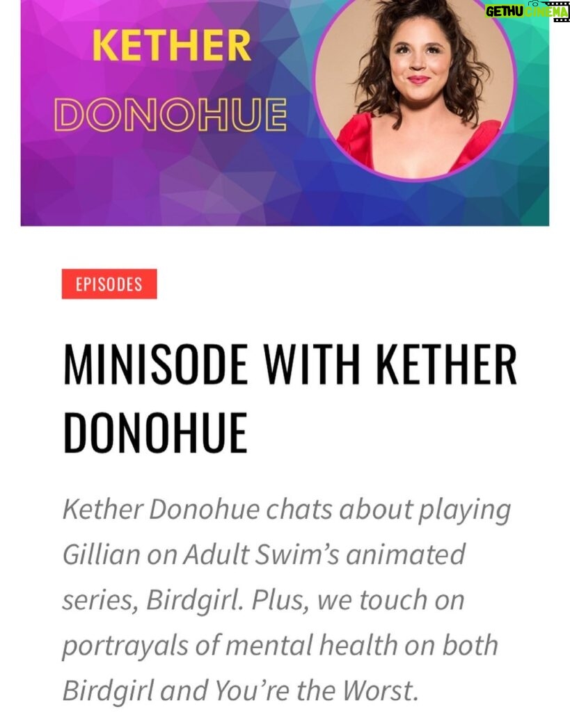 Kether Donohue Instagram - Had sooo much fun on @femtvpodcast with Melissa Girimonte @televixenmel! ❤ Link to listen in stories and avail on @applepodcasts